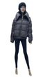 Куртка женская зимняя Clasna бомбер короткая пуховая CW24D556DW L серый - изображение 1