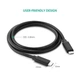 Кабель зарядный UGREEN US286 USB 2.0 Type-C to Type-C PD QC 4.0 1М Black (50997) - изображение 8