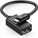 Перехідник USB 2.0 Female to Micro USB-B Male Ugreen US133 для ноутбука, смартфона круглий Black (10396) - зображення 1