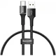 Кабель Baseus Halo Data Cable USB to USB Type-C 3 A 0.5 м Black (CATGH-A01) - изображение 1