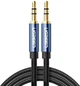 Кабель Ugreen AV112 3.5 мм Male to 3.5 мм Male Cable Gold Plated Metal Case with Braid 1 м Blue (10685) - зображення 1