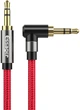 Кабель ESSAGER AUX Cable 3.5mm Jack Audio Cable For Speaker Wire Headphone Car 3.5 mm Jack Hifi Aux Adapter 1.5 м Red (EYP35-WTA09) - изображение 1