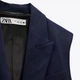 Куртка женская Zara 6136/241 XS Темно-Синяя (06136241401017) - изображение 5