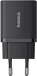 Ładowarka sieciowa Baseus Cube Fast Charger Type-C+USB 30W Cluster Black EU (P10111404113-00) - obraz 4
