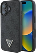 Панель Guess Hardcase Leather 4G Triangle Strass для Apple iPhone 16 Plus Black (GUHCP16MP4TDPK) - зображення 1