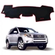 Накидка на торпеду Toyota RAV 4 2006-2013 чохол панелі приладів чорний кант червоний - зображення 1