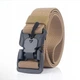 Ремень быстросъемный с магнитной пряжкой Tactical Belt 120x3,8 см, Койот - изображение 1