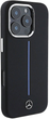 Панель Mercedes-Benz Silicone Blue Stripe MagSafe для iPhone 16 PRO MAX Black (MEHMP16X23SUMBK) - зображення 5