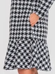 Платье миди осеннее женское VLAVI Нино 135102 58 Черное с белым - изображение 8