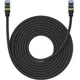 Мережевий кабель Baseus High Speed CAT7 10Gigabit Ethernet Cable (Braided Cable) 10m (B0013320B111-07) Cluster Black - зображення 2