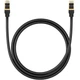Мережевий кабель Baseus High Speed CAT8 40Gigabit Ethernet Cable (Round Cable) 1m (B0013320A111-01) Cluster Black - зображення 2