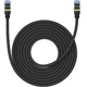 Мережевий кабель Baseus High Speed CAT7 10Gigabit Ethernet Cable (Braided Cable) 8m (B0013320B111-06) Cluster Black - зображення 2