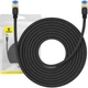 Мережевий кабель Baseus High Speed CAT7 10Gigabit Ethernet Cable (Braided Cable) 10m (B0013320B111-07) Cluster Black - зображення 7