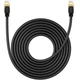 Мережевий кабель Baseus High Speed CAT8 40Gigabit Ethernet Cable (Round Cable) 8m (B0013320A111-06) Cluster Black - зображення 2