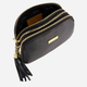 Torebka crossbody damska ze skóry naturalnej VENEZIA W008LEBLTOR097 Czarna (5906140574010) - obraz 4