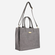 Torba shopper damska zamszowa VENEZIA M012SUGETOR114 Szara (5906140581889) - obraz 3