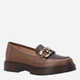 Loafersy damskie skórzane VENEZIA M007LEBROBM049 39 25 cm Brązowe (5906140550687) - obraz 3