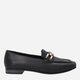 Loafersy damskie skórzane VENEZIA A014LEBLOBM028 38 24.5 cm Czarne (5906140520239) - obraz 1