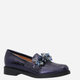 Loafersy damskie skórzane VENEZIA E019LENAOBM061 39 25 cm Granatowe (5906140546741) - obraz 3