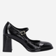 Buty Mary Jane damskie lakierowane VENEZIA D003NABLOBC011 39 25 cm Czarne (5906140446478) - obraz 1