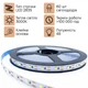 Світлодіодная LED стрічка 1м 60діодів USB 3000K живлення від мережі, ноутбука, powerbank тепле свічення - зображення 2