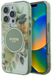 Панель Guess Hardcase IML Flower & Tonal Circle MagSafe для Apple iPhone 16 Pro Green (GUHMP16LHFWBDCEN) - зображення 1