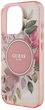 Etui Guess Hardcase IML Flower & Tonal Circle MagSafe do Apple iPhone 16 Pro Pink (GUHMP16LHFWBDCEP) - obraz 6