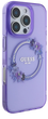 Etui Guess Hardcase IML Flowers Wreath MagSafe do Apple iPhone 16 Pro Purple (GUHMP16LHFWFCU) - obraz 4