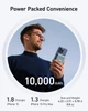 Магнитный павербанк Anker MagGo Qi2 10000 мАч с ультрабыстрой зарядкой MagSafe, смарт-дисплеем и подставкой Blue (A1654) - изображение 4