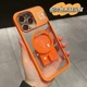 Чохол iPhone 15 Pro Max Crystal Stand Double with MagSafe dark blue - изображение 5