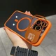 Чохол iPhone 15 Pro Max Crystal Stand Double with MagSafe orange - зображення 1