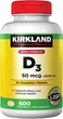 Витамины Kirkland Vitamin D3 600 таблеток (50 мкг / 2000 МЕ) - изображение 1