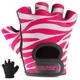 Женские фитнес перчатки Contraband Pink Label 5277 Zebra Print Gloves (Розовый L) - изображение 1