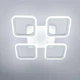 Керована світлодіодна люстра ESLLSE ROOM 70W 4S APP 385×385×75мм Біла з підсвічуванням RGB - зображення 10