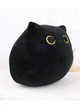 Мягкая игрушка обнимашка подушка Аниме Круглый Кот 30 см My Kigu Плюшевый Черный (9069/30) - изображение 6