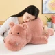 Мягкая игрушка обнимашка Hippo Гиппопотам Бегемот 90 см My Kigu Плюшевый Розовый (9074/90) - изображение 7