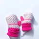 Рукавички в'язані дитячі світло-рожеві Birreti 4067_Light Pink - зображення 1
