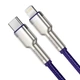 Кабель Baseus Cafule Metal Series Lightning - Type-C 20W 2 метра фиолетовый CATLJK-B05 - изображение 2