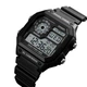 Наручний чоловічий годинник Skmei 1299BK Dual Time Black (7_01128) - зображення 3