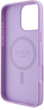 Панель Guess Hardcase Saffiano Peony Classic Logo MagSafe для Apple iPhone 16 Pro Purple (GUHMP16LPSAPSMEU) - зображення 6