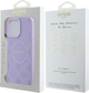 Панель Guess Hardcase Saffiano Peony Classic Logo MagSafe для Apple iPhone 16 Pro Purple (GUHMP16LPSAPSMEU) - зображення 7