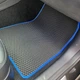 Килимки у салон EVA для Tesla Model 3 2017- з підп'ятником Чорні-Синій кант 3 шт - изображение 4