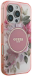 Etui Guess Hardcase IML Flower & Tonal Circle MagSafe do Apple iPhone 16 Pro Max Pink (GUHMP16XHFWBDCEP) - obraz 4