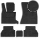 Ворсові килимки для BMW X5 (E70) 2007-2013 з підп'ятником Чорні 5 шт (Carrera) - изображение 1