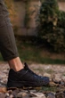 Кроссовки мужские термо влагостойкие, черные, весенние, материал текстиль-сетка, размер 44 FW_001638 - изображение 9