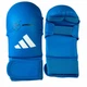 Перчатки для карате Adidas WKF (661.22) Blue без защиты большого пальца S - изображение 1