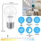 Светодиодная LED лампа 4W E27 G45 3000K 220V ETRON 1-ELP-049 - изображение 2