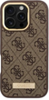 Панель Guess Hardcase 4G Logo Plate MagSafe для Apple iPhone 16 Pro Max Brown (GUHMP16XU4GPRW) - зображення 3