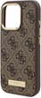 Панель Guess Hardcase 4G Logo Plate MagSafe для Apple iPhone 16 Pro Max Brown (GUHMP16XU4GPRW) - зображення 6