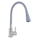 Змішувач для кухні з гнучким виливом сірий Lidz Aria 015F31 LDARI015F31GNK31871 Grey / Nickel - зображення 1